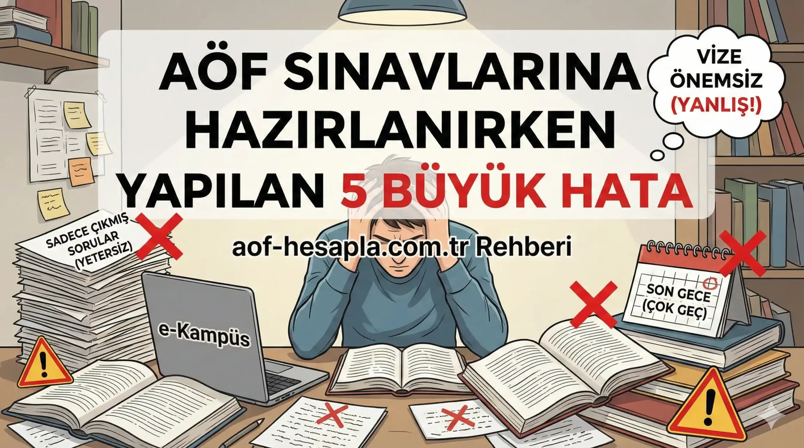 aof sinavlarina hazirlanirken yapilan hatalar 5 buyuk hata